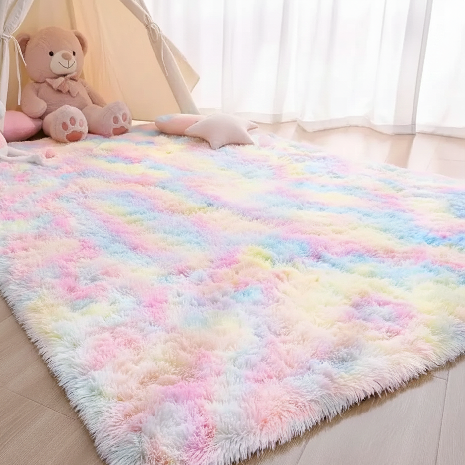 Modern Style Fluffy Home Rug