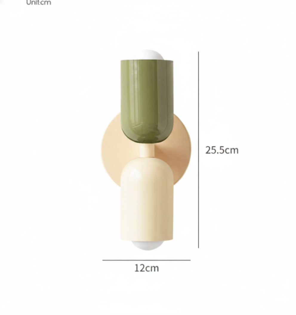 Modern Color Block Dual Wall Sconce