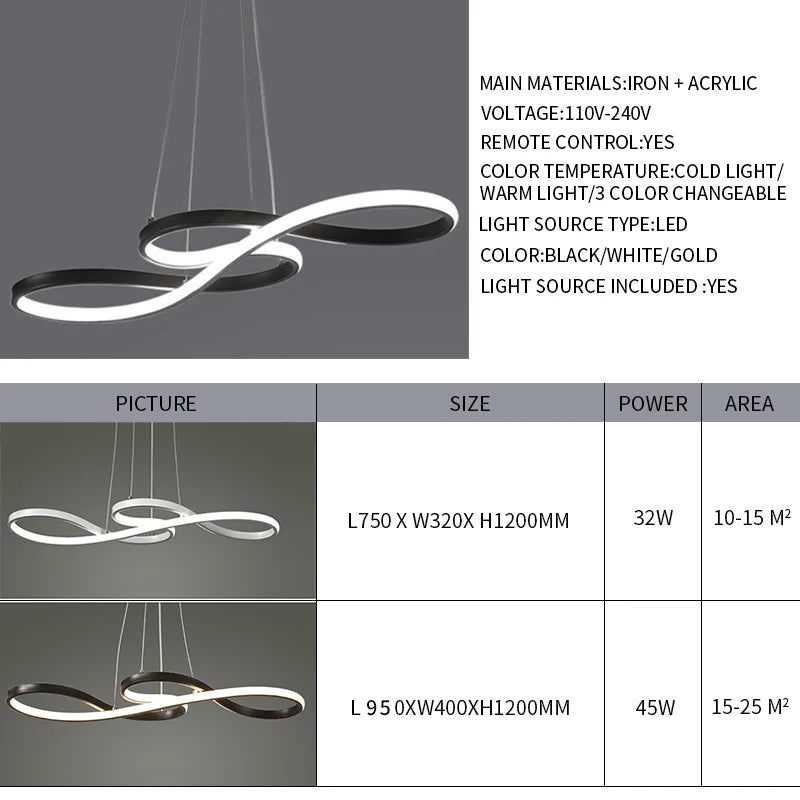 Modern Infinity LED Pendant Light
