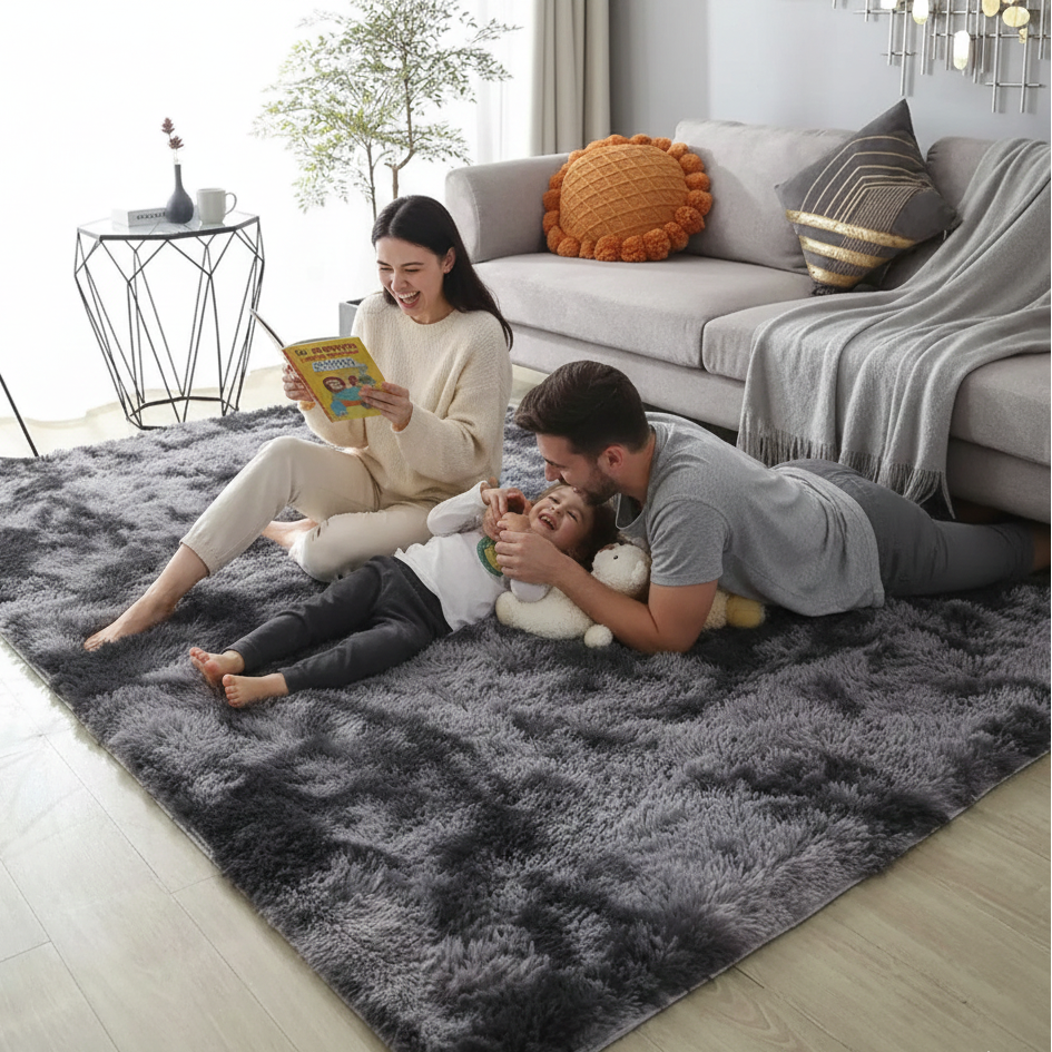 Modern Style Fluffy Home Rug