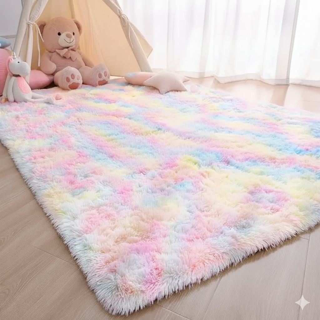 Modern Style Fluffy Home Rug