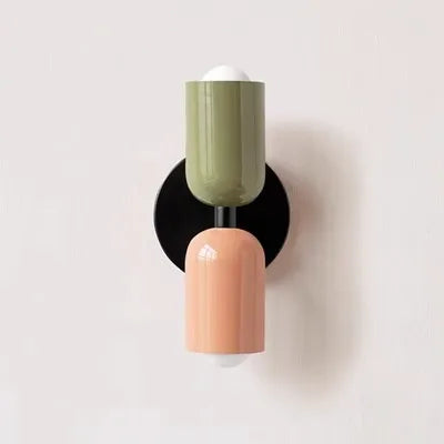 Modern Color Block Dual Wall Sconce