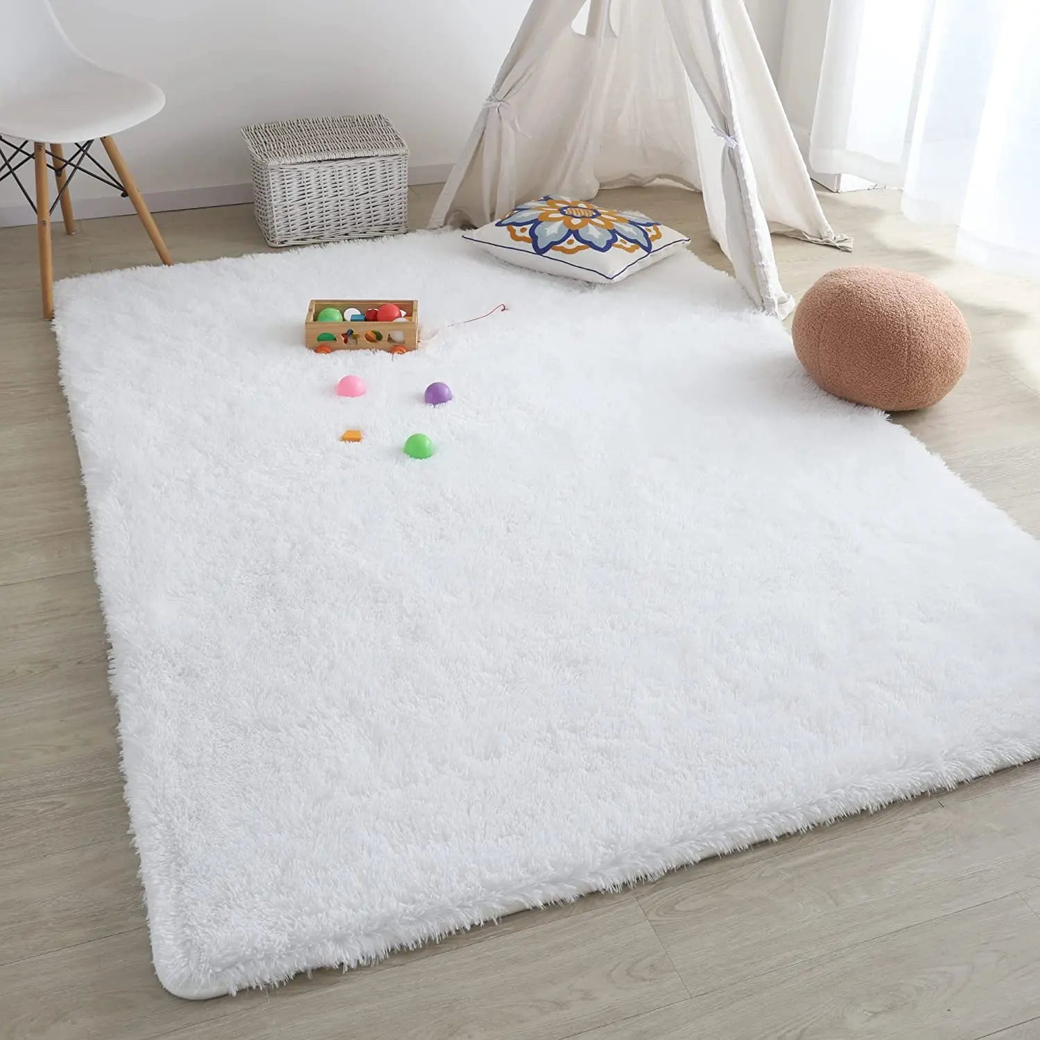 Modern Style Fluffy Home Rug