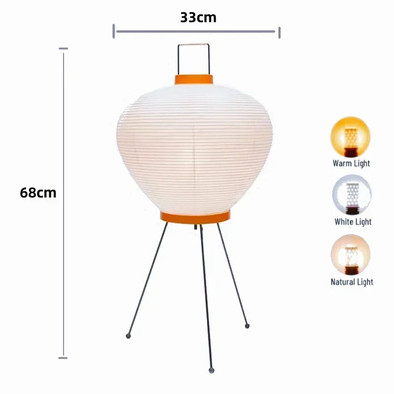 Wabi Sabi Paper Lantern Floor Lamp