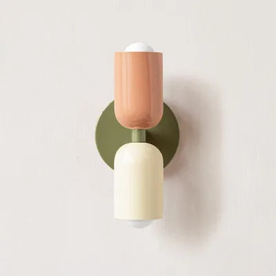 Modern Color Block Dual Wall Sconce