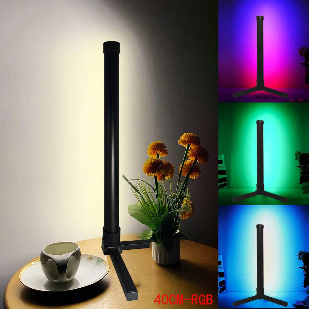 Modern RGB Corner Floor Lamp with Music Sync
