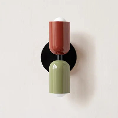 Modern Color Block Dual Wall Sconce