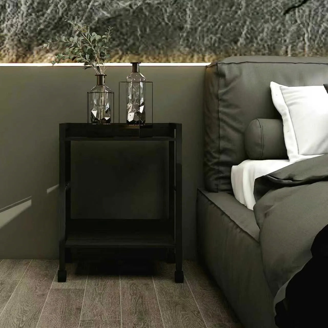 Modern Style Bed / Sofa Side Table