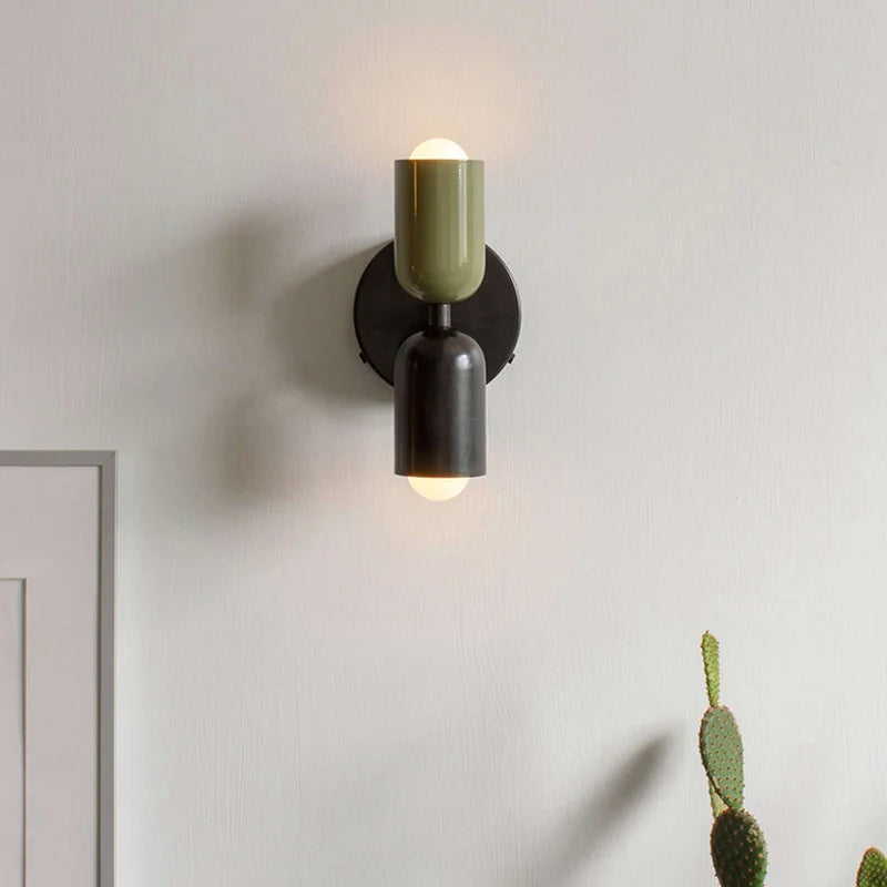 Modern Color Block Dual Wall Sconce