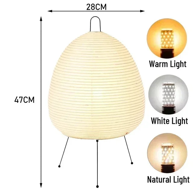 Wabi Sabi Paper Lantern Floor Lamp