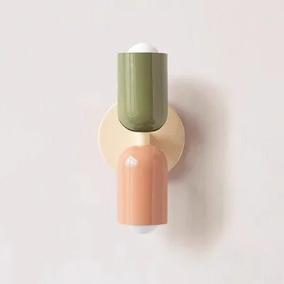 Modern Color Block Dual Wall Sconce