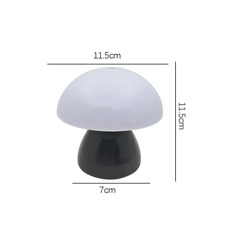 Mushroom LED Table Lamp Touch Dimming USB Charging Night Light