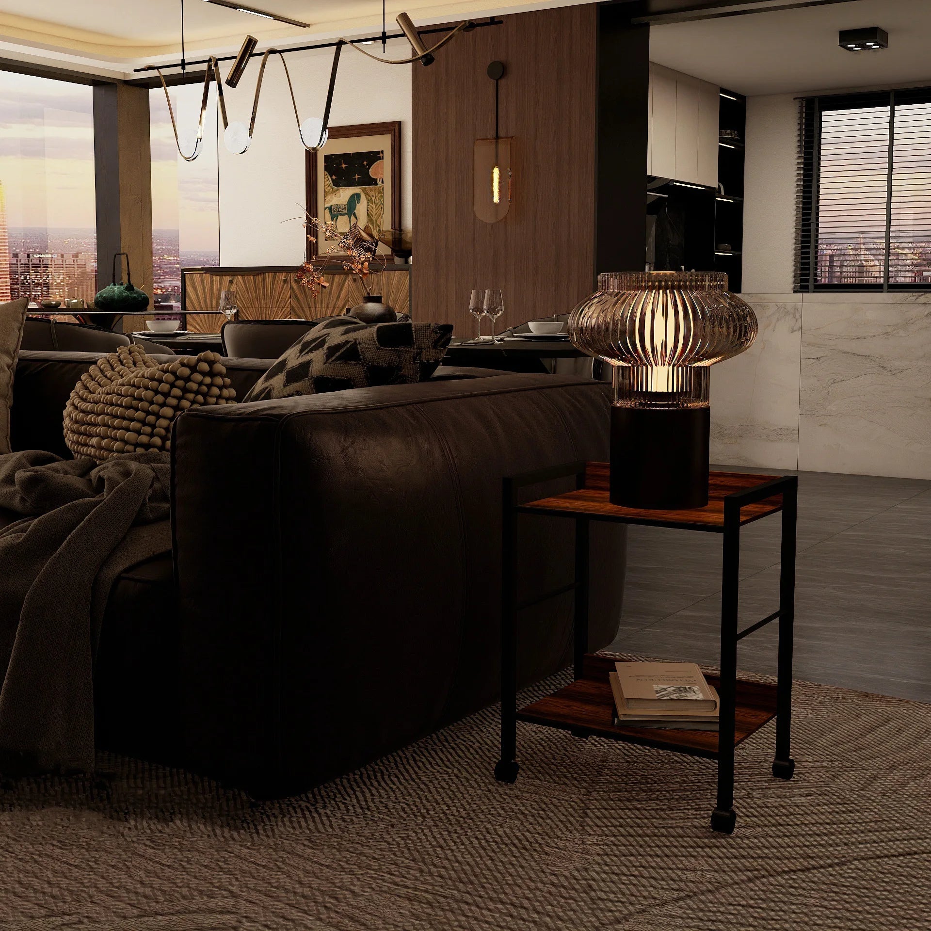 Modern Style Bed / Sofa Side Table