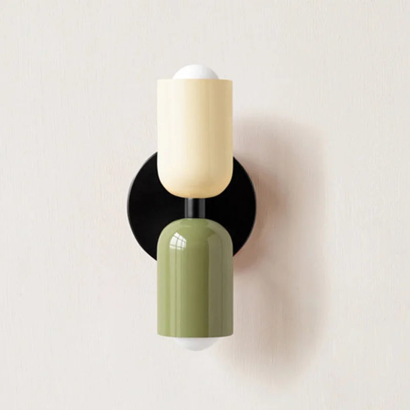 Modern Color Block Dual Wall Sconce