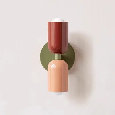 Modern Color Block Dual Wall Sconce